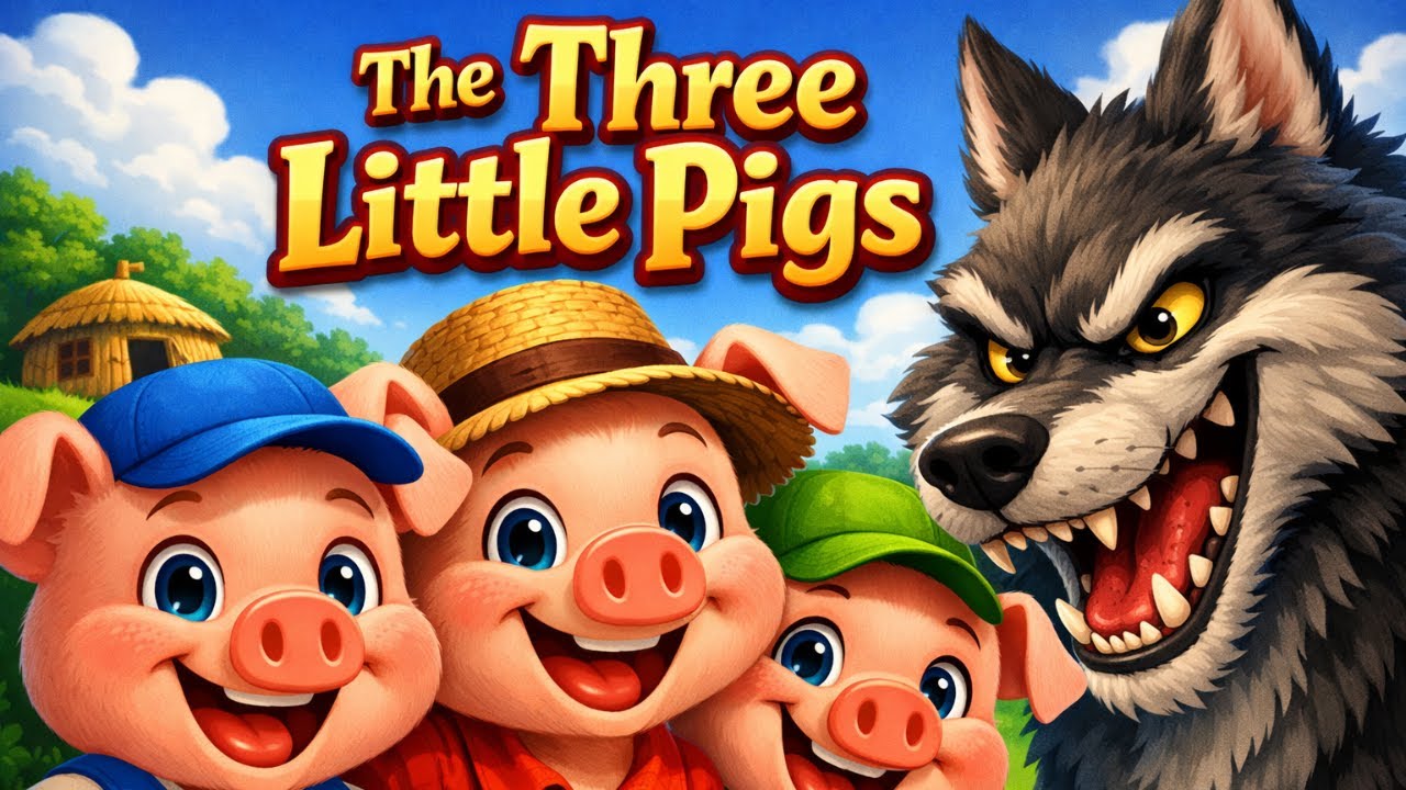 The Three Little Pigs | Animated Fairy Tale for Kids | AI Story
