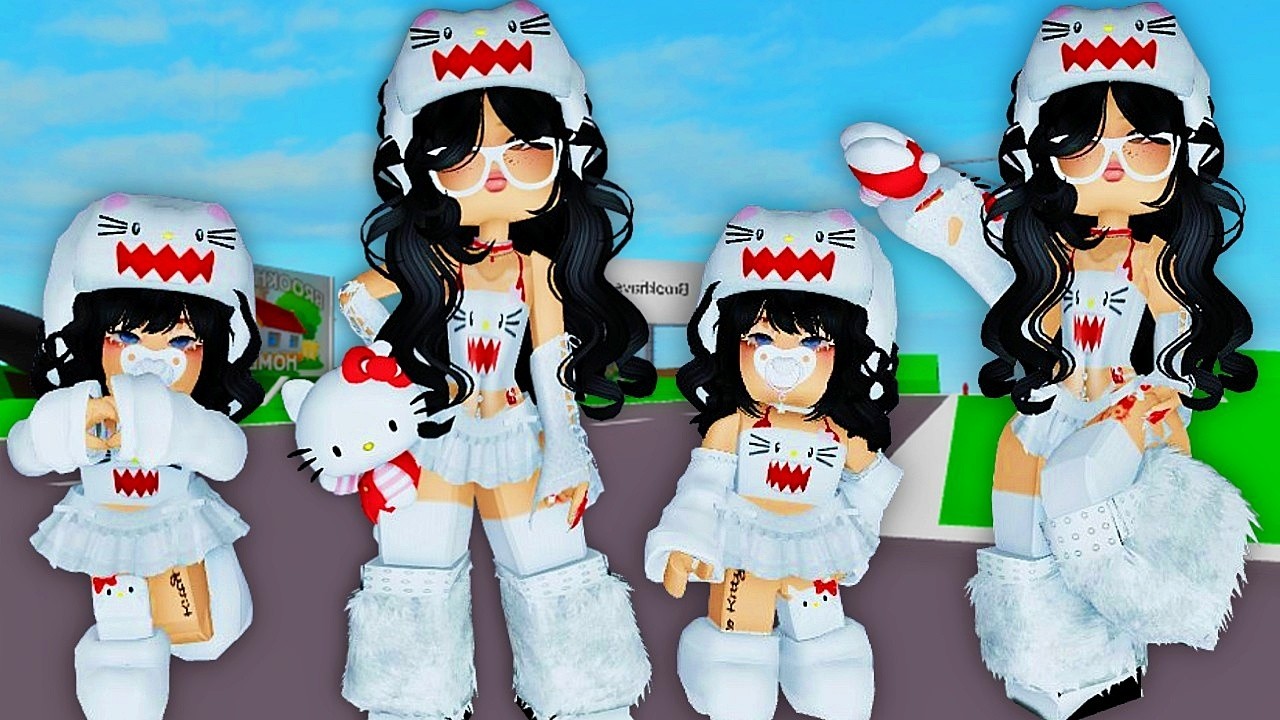 GUERRA DE ESTILOS: Hello Kitty PATY vs BABY no Brookhaven! Qual você é?