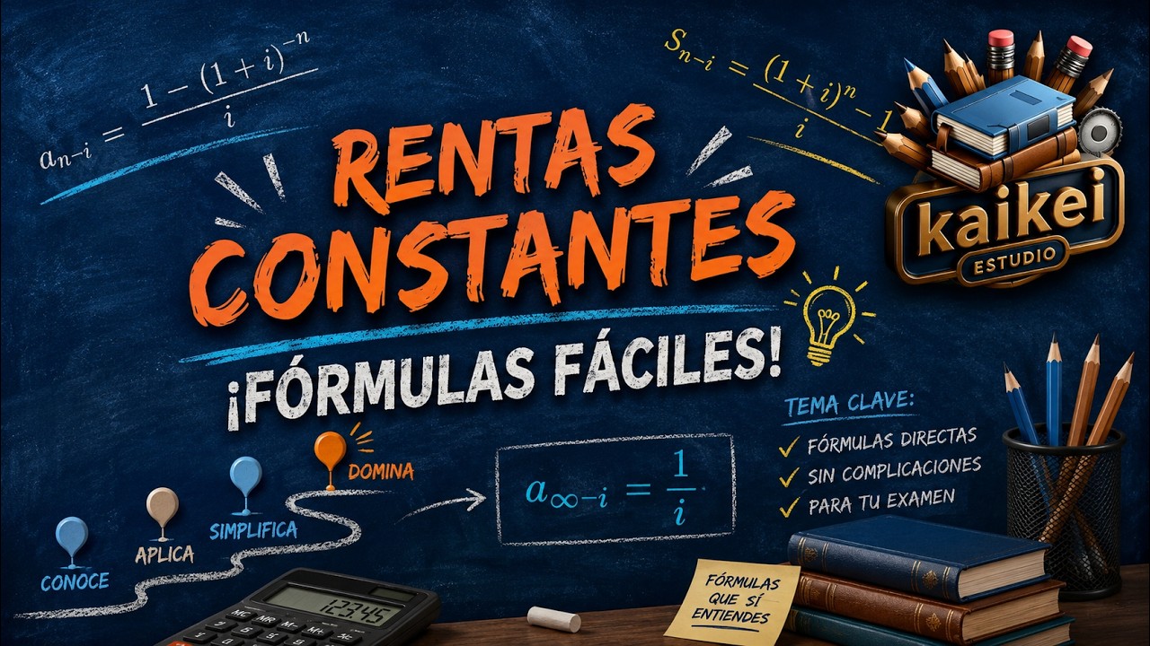 🎓Matemáticas Financieras: Rentas. Conceptos Teóricos🎓ADE UNED