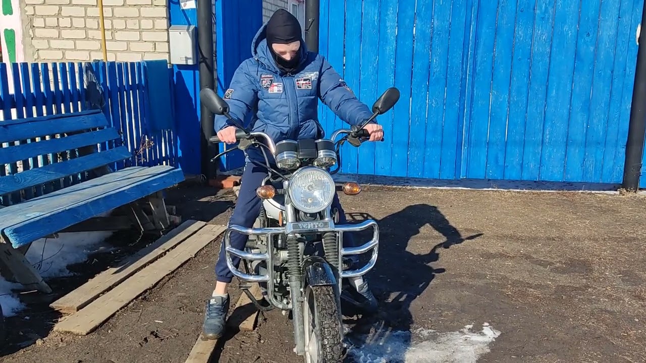 ПЕРВЫЙ ЗАПУСК ПОСЛЕ ЗИМЫ МОПЕДА 