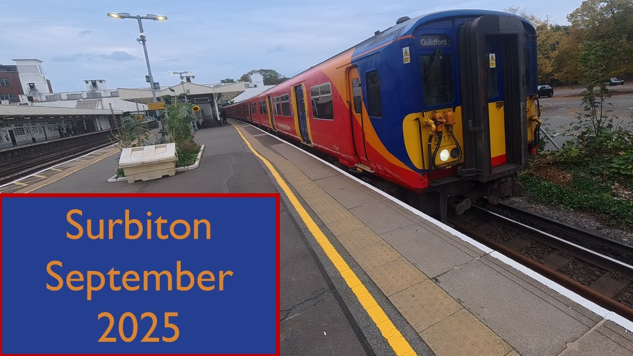 Trains at Surbiton September 2025