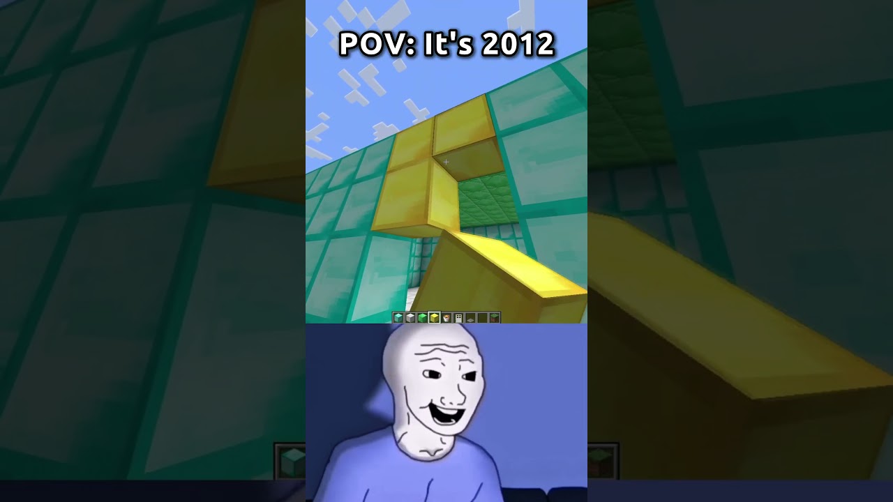 POV: It's 2012 🥺 - NOSTALGIA #shorts #minecraft
