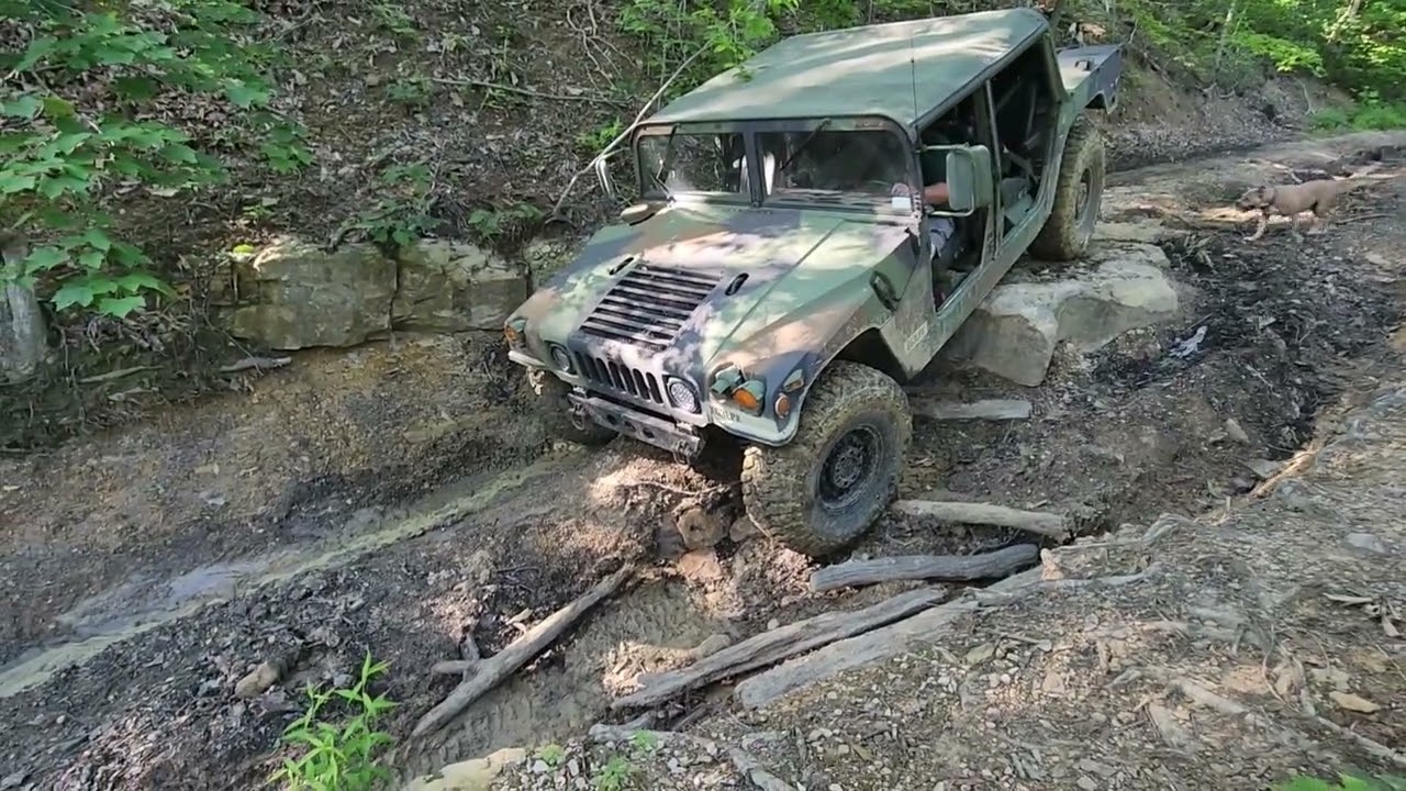 Jeeps and Humvee on Cold Iron Fork Rd/DBBB
