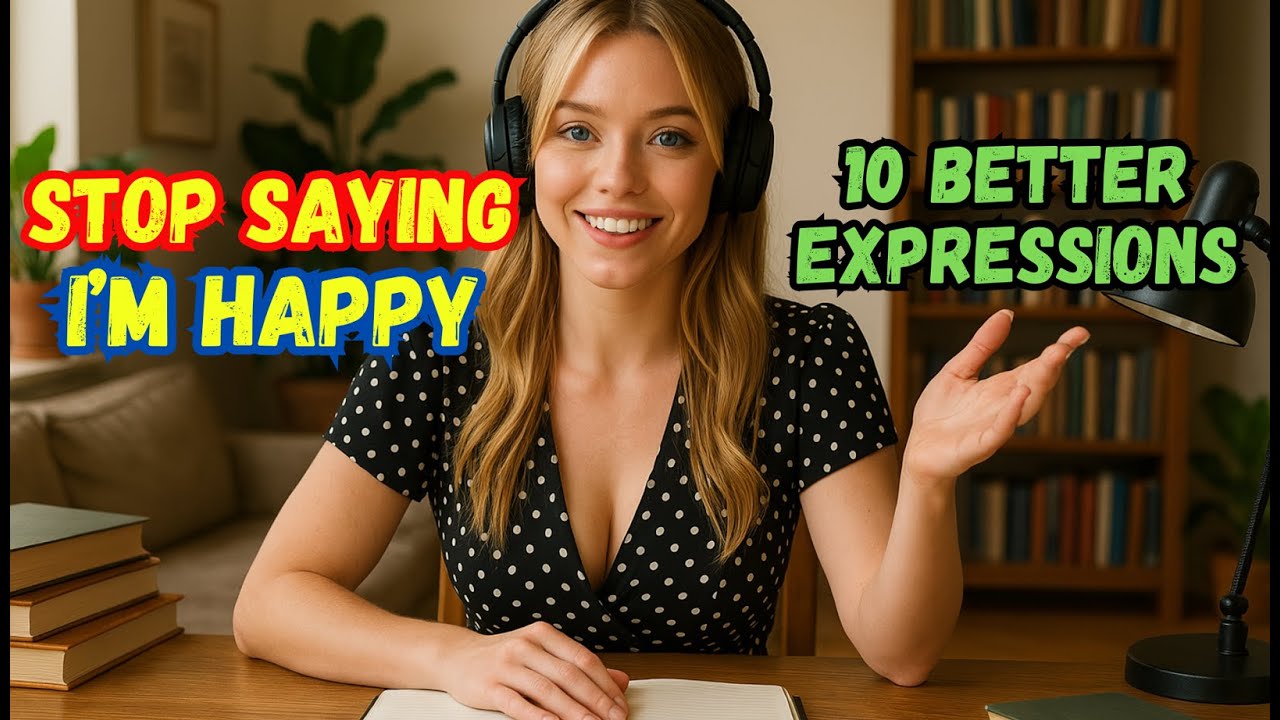 English Speaking Practice | 10 Different Ways to Say I'm Happy | English Podcast