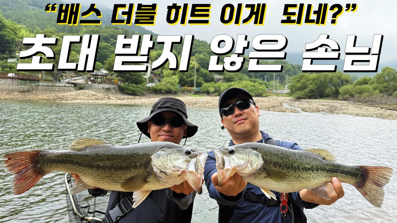 초대 하지 않은 손님과 배스 타작을 했읍니다