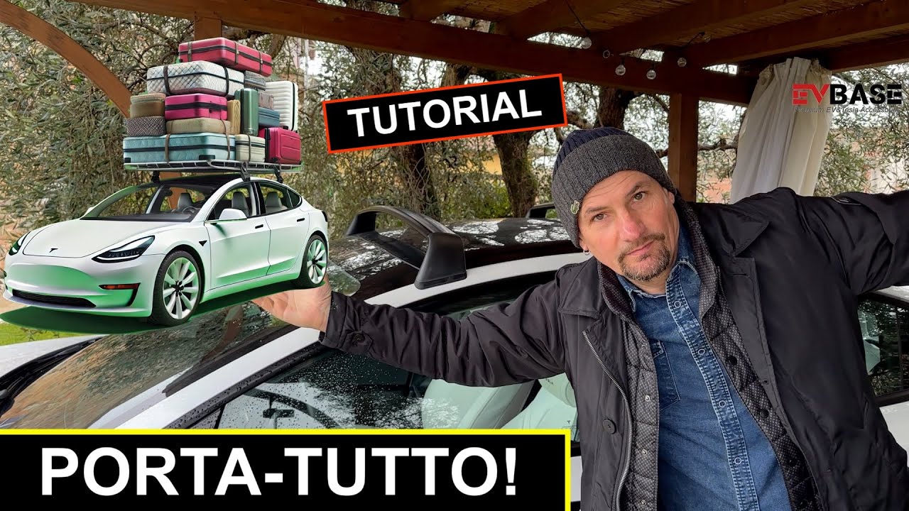 BARRE PORTATUTTO per TESLA Model 3 e Y⚡️Tutorial di installazione⚡️