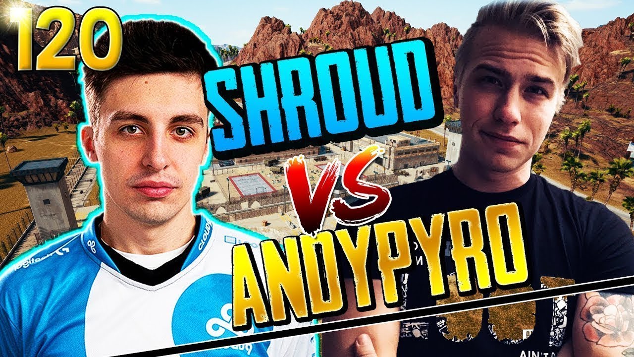 SHROUD VS ANDYPYRO-BEST PUBG PLAYERS IN THE WORLD-BEST MOMENTS