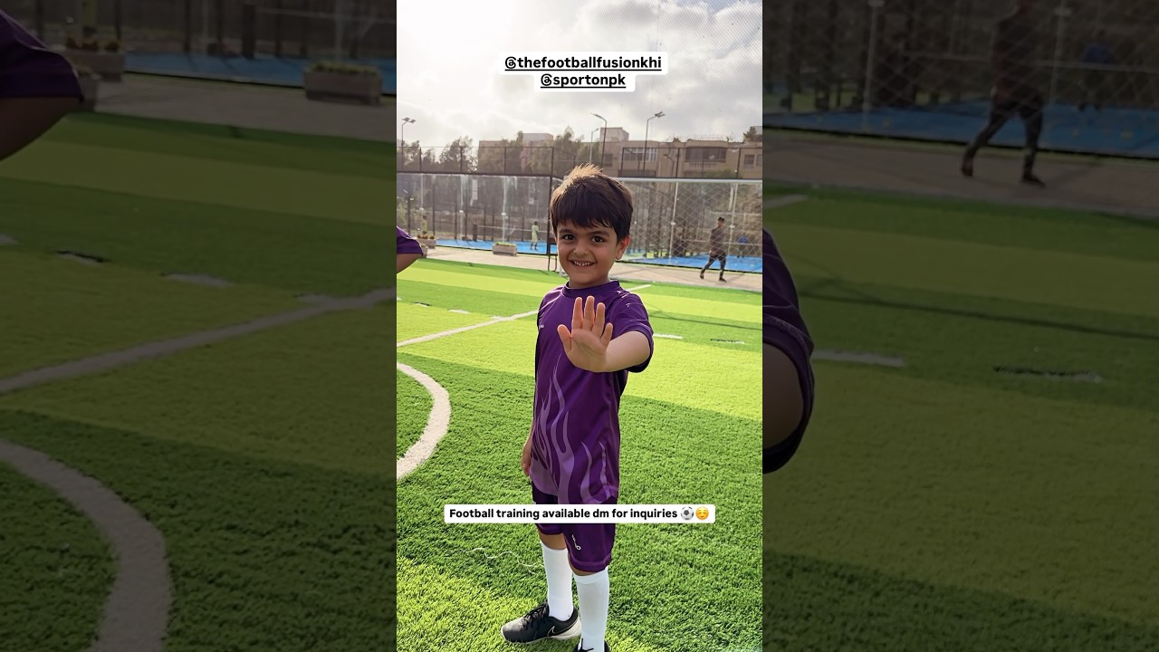 Kids football training at sport on karachi powered by kmc ⚽️❤️ #football