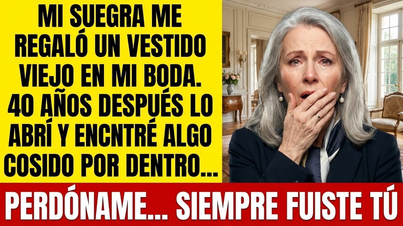 El vestido viejo que me regaló mi suegra tenía algo cosido que me cambió la vida...