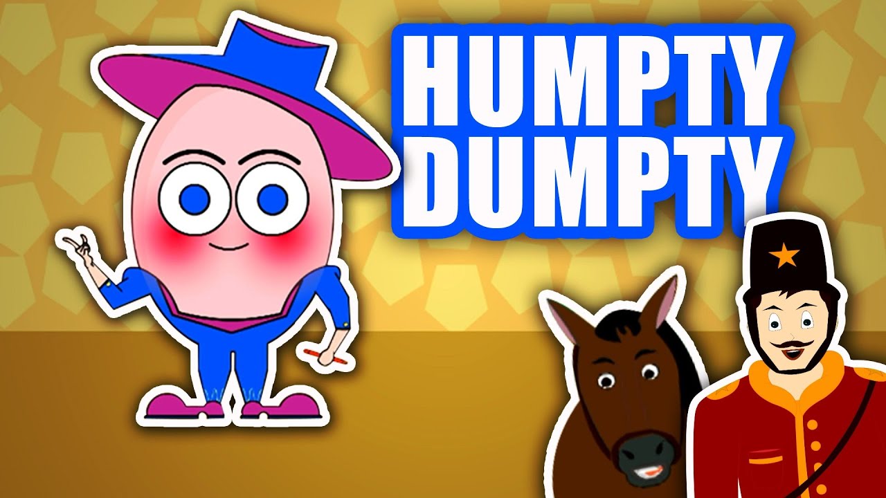 Humpty Dumpty With Lyrics | Classic English Nursery Rhymes For Kids