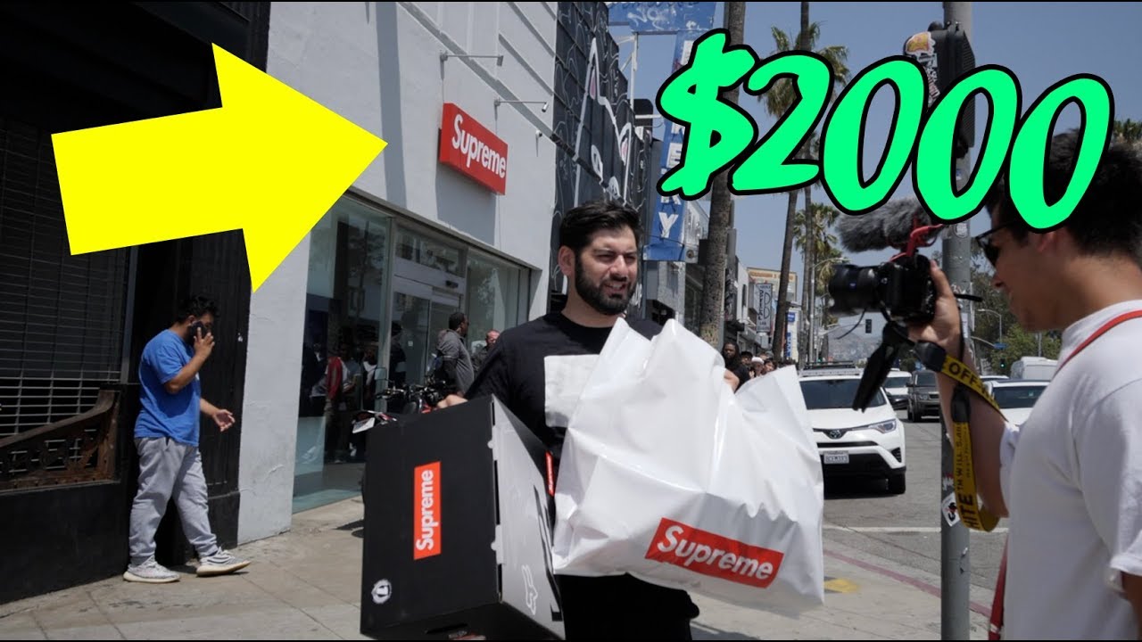 HYPEBEAST FIRST IN LINE AT SUPREME!! (WHAT DID WE GET??)
