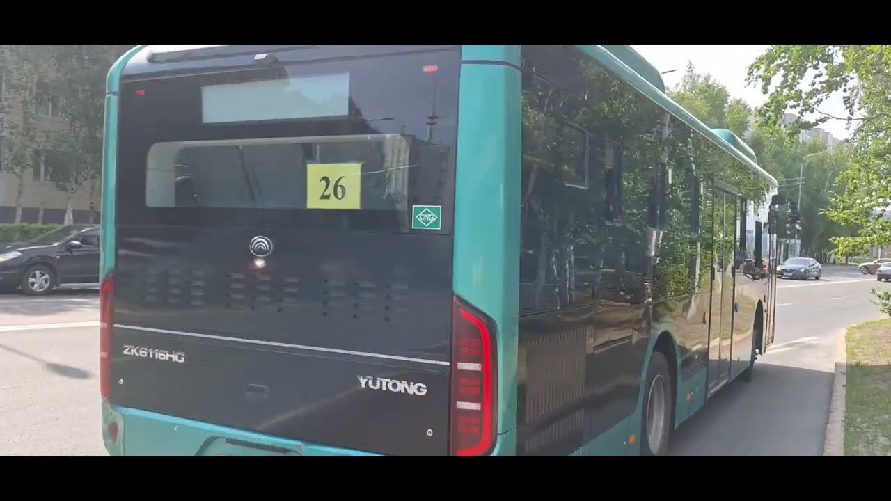 Сургут | Поездка на Yutong ZK6116HG (2022) | АС 628 72 | Маршрут №26