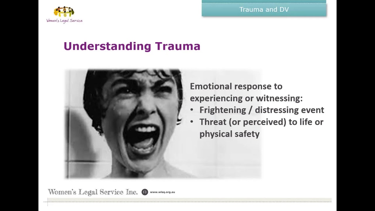 Domestic violence and trauma informed practice Part 1
