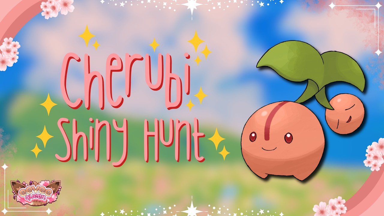 pokémon shield: shiny cherubi masuda hunt!! :] #shorts