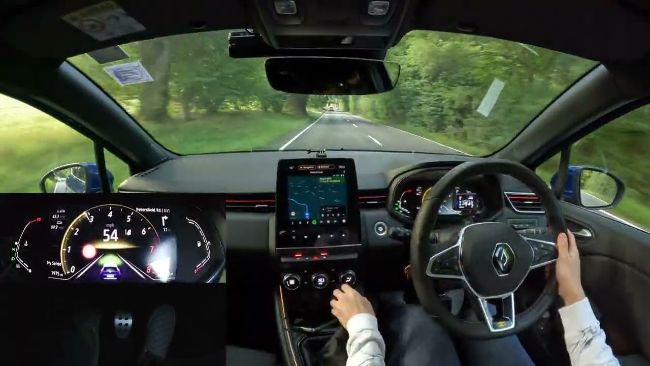 [#16 - UK Road Driving] Renault Clio TCe 90 RS Line 2022 Petersfield-Winchester, Manual Transmission