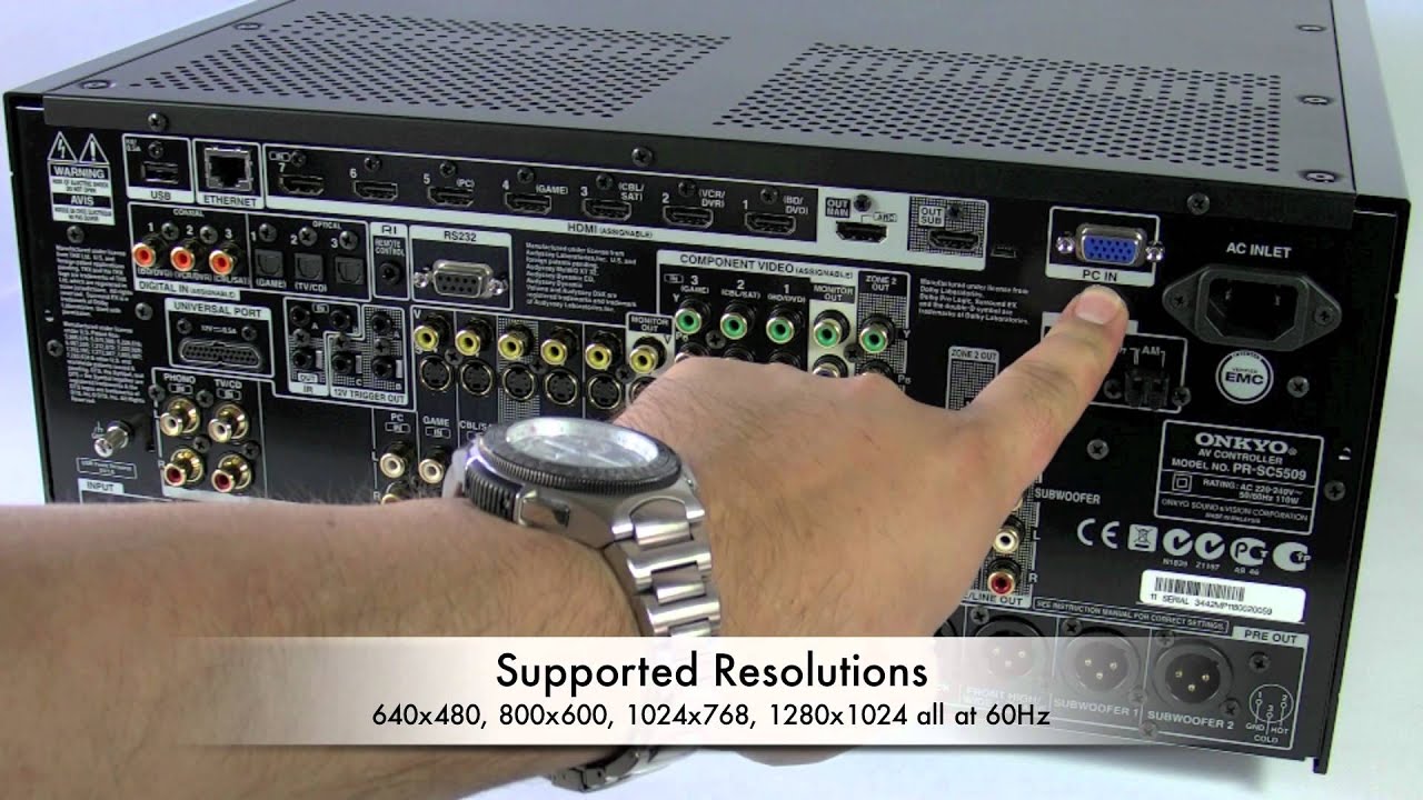 ONKYO PR-SC5509 AV Controller Home Cinema Preamp - How to use