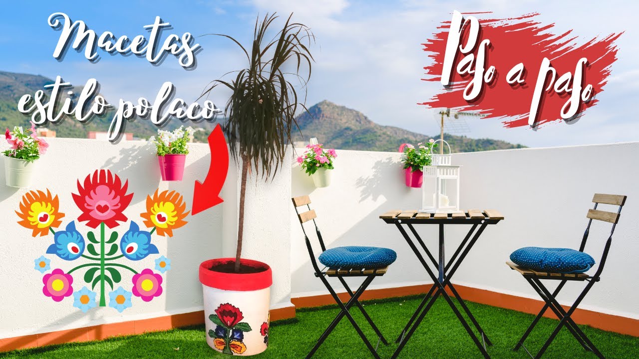 ¡NUNCA tires los BOTES DE PINTURA! REUTILIZA y conviértelos en MACETAS con RELIEVE - ESTILO POLACO