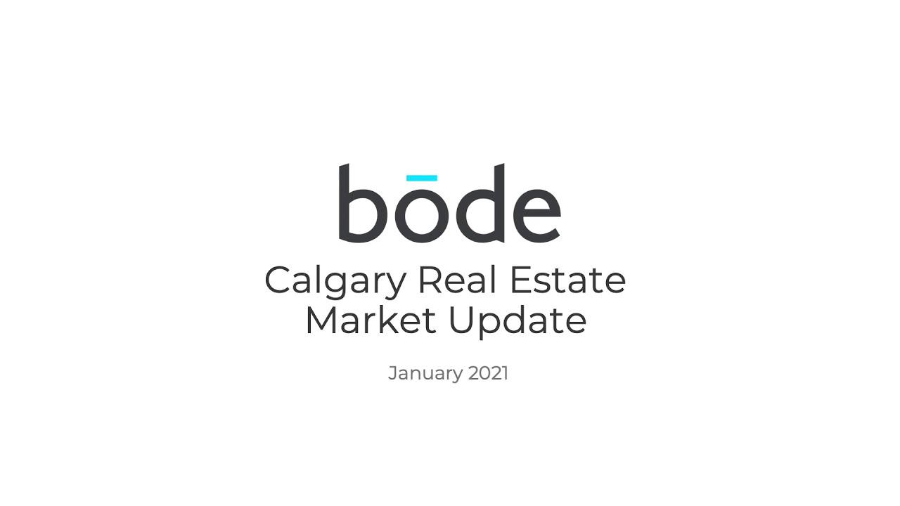 Calgary Real Estate Report - Janurary 2021