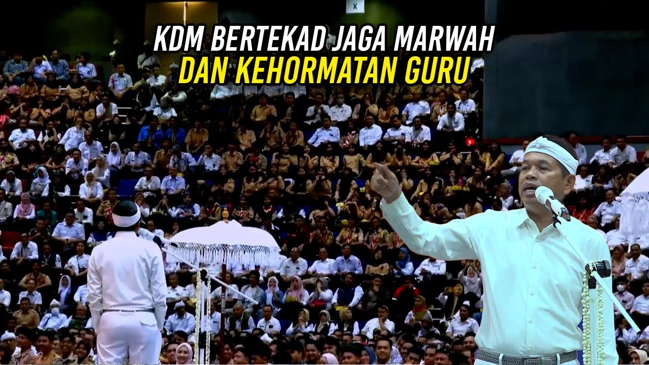 KDM BERTEKAD JAGA MARWAH DAN KEHORMATAN GURU