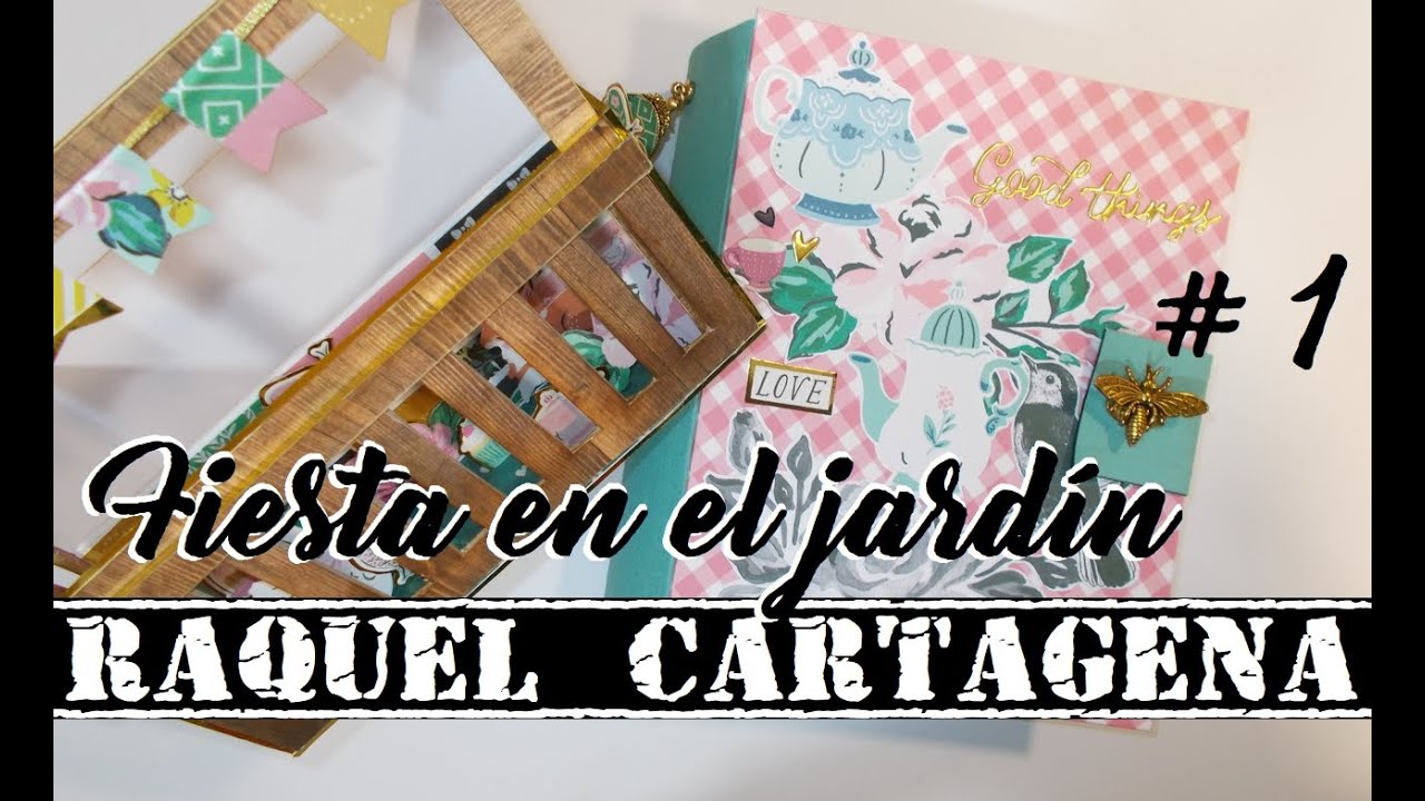 Album con jardin GARDEN PARTY Maggie Holmes scrapbooking 1