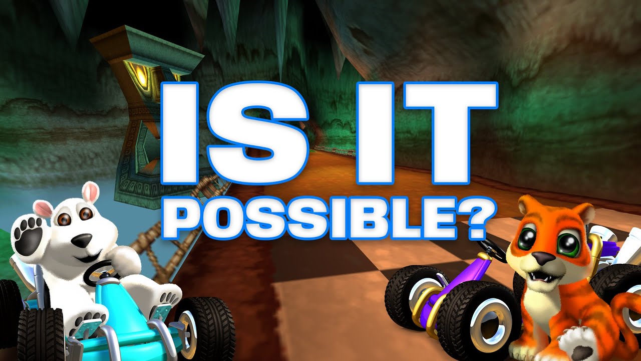 Can I beat CTR without jumping or drifting WITH the worst character?