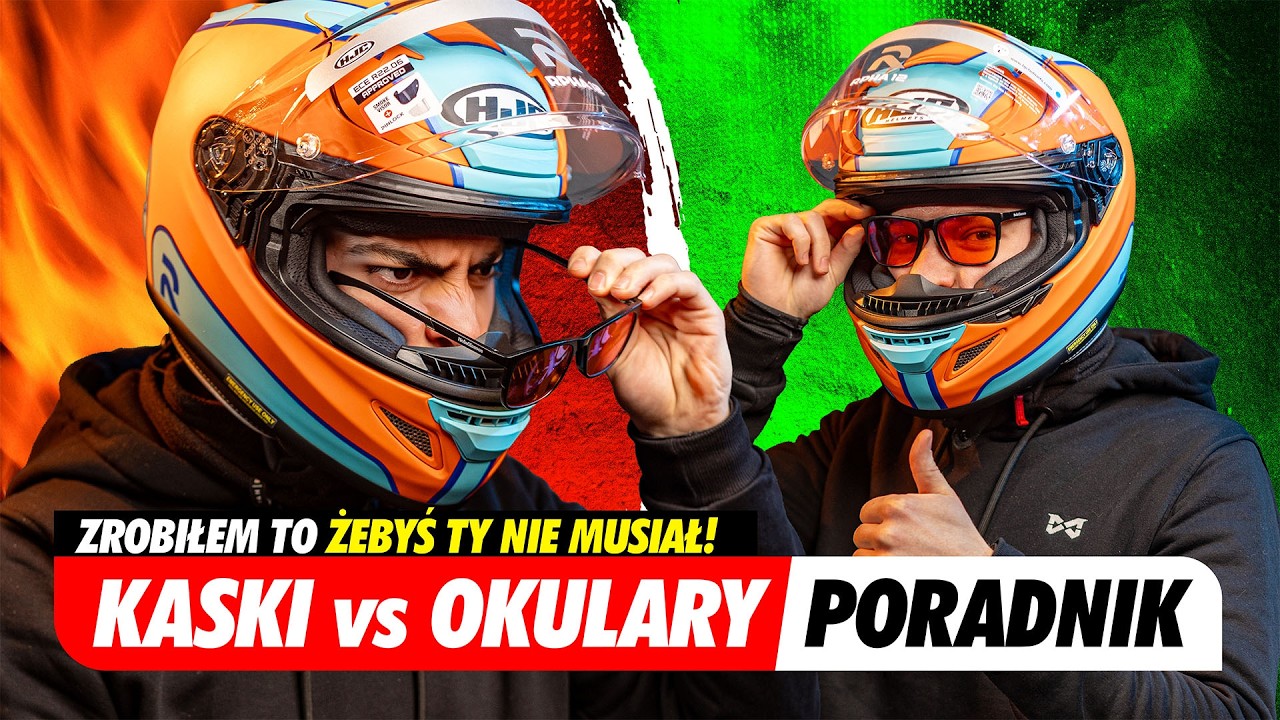 16 kask&oacute;w, 3 okulary i JEDEN problem - czy da się to połączyć?