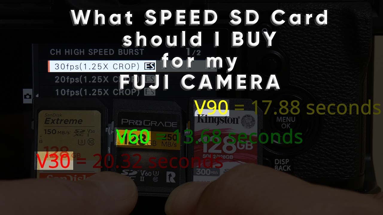 SD-карты для камер Fuji (тест фотосъемки с высокой частотой кадров)