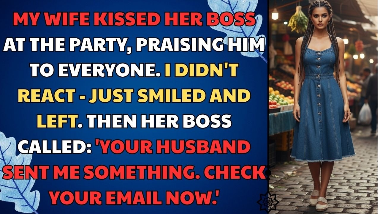 MY WIFE KISSED HER BOSS at the Party, Praising Him To Everyone. I Didn't React | Relationship Story