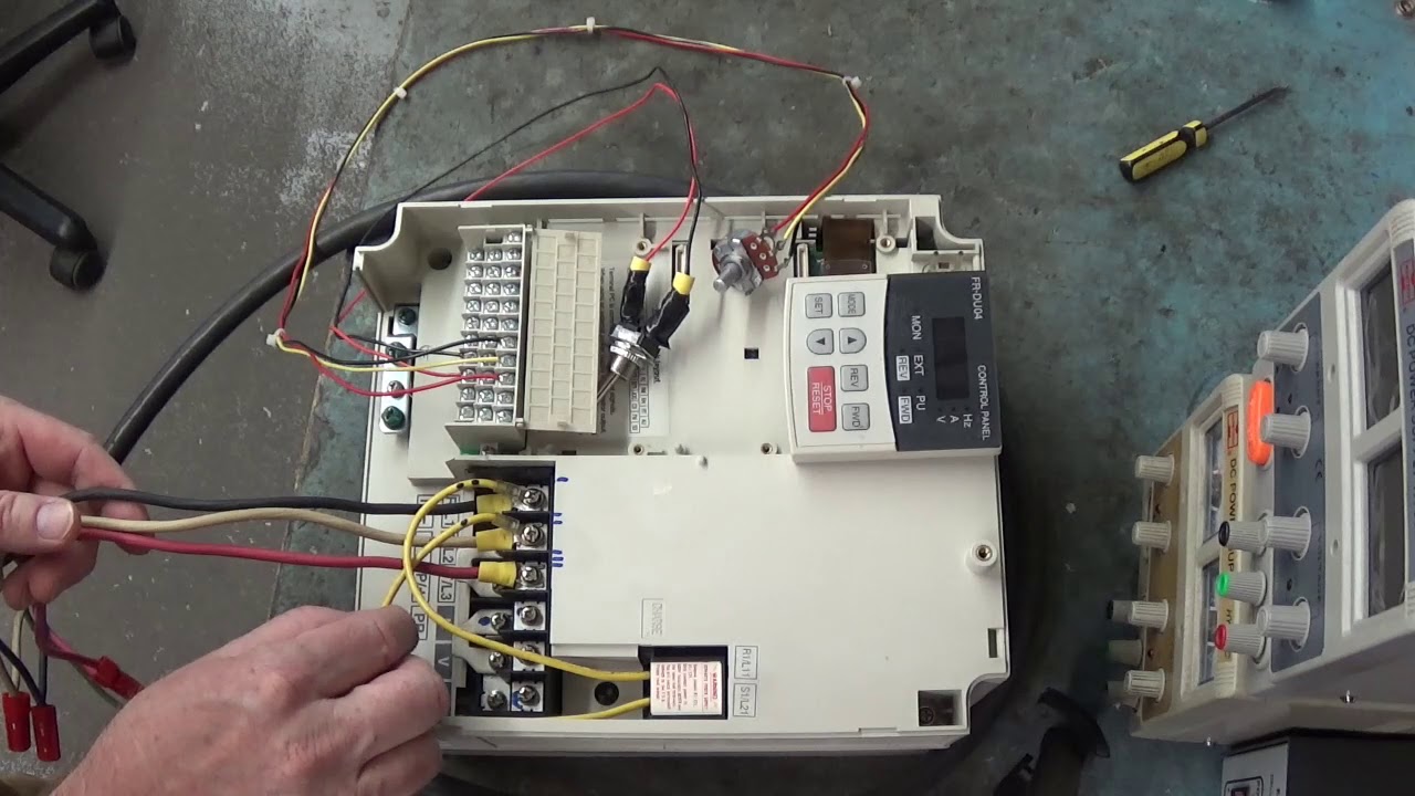 Testing the Mitsubishi Freqrol A500 Inverter Drive