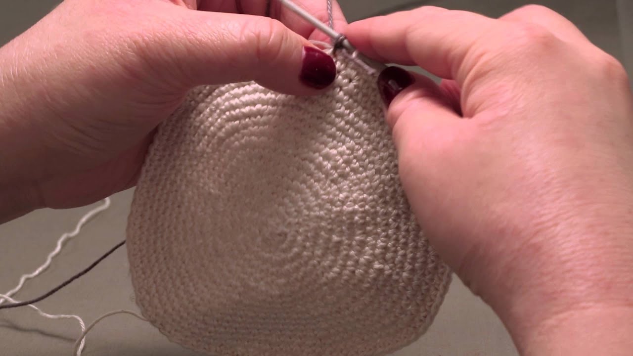 How to knit a kippah- step 6