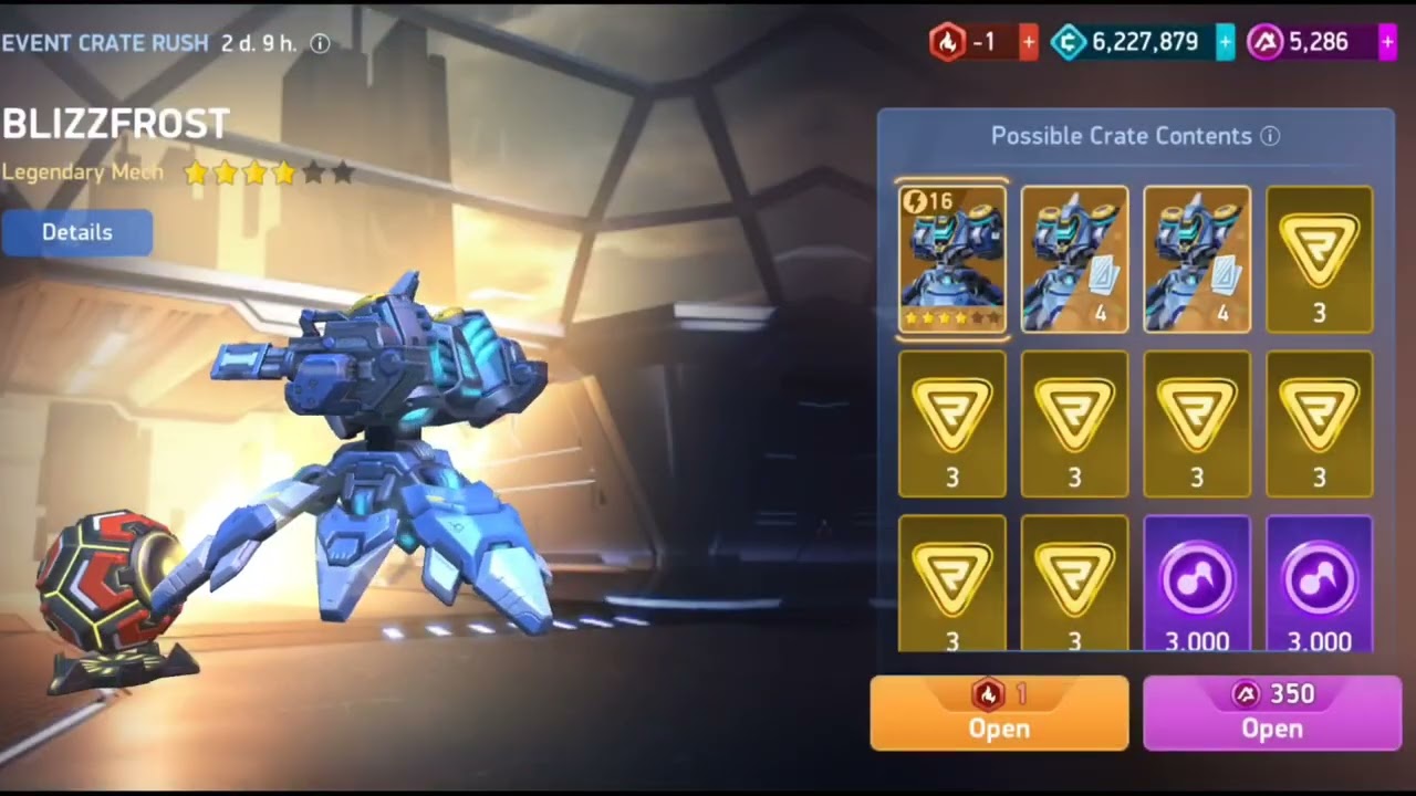 New Blitz Frost crate launch 🔥 Unlocking the legendary mech… but at what cost? MechArena