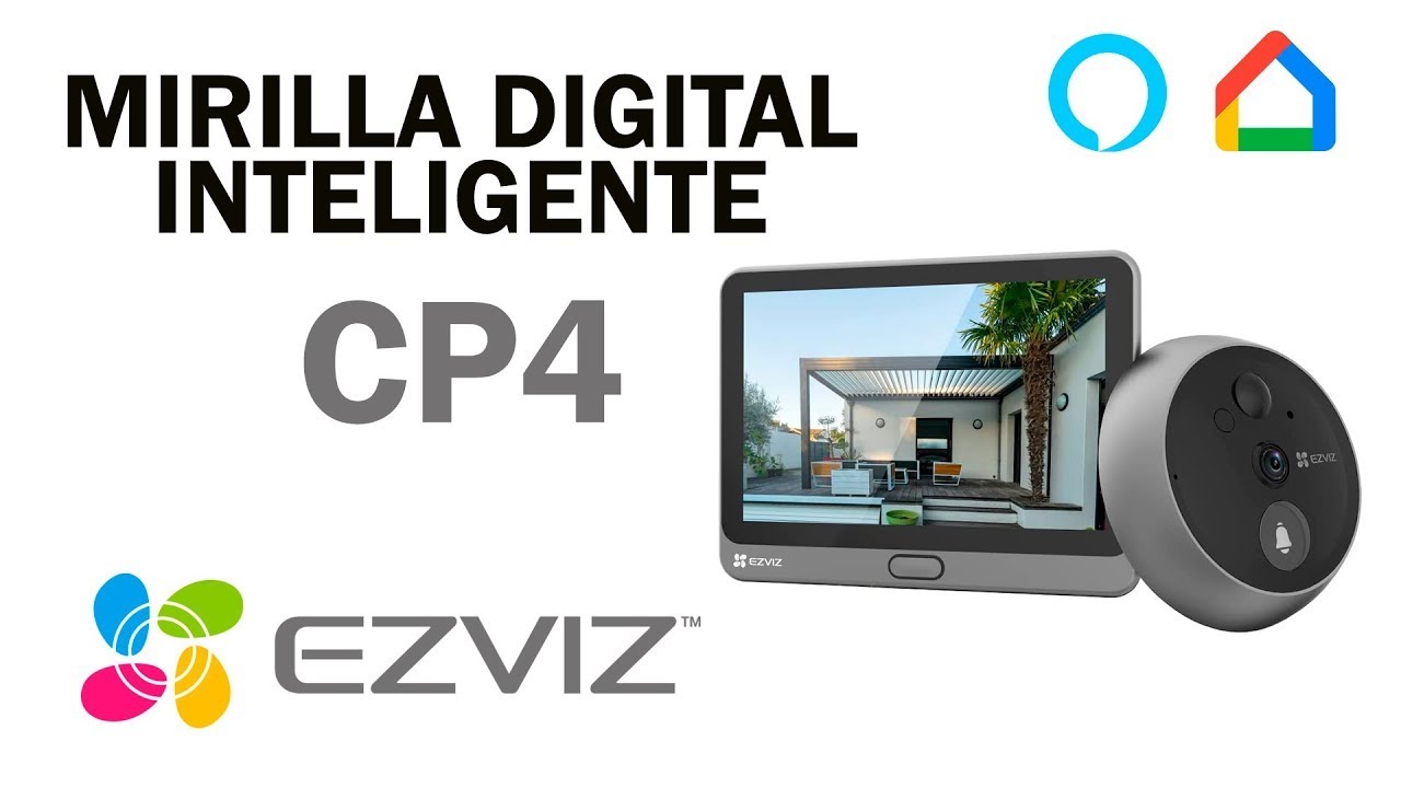 Mirilla digital inteliigente Ezviz CP4 - Instalación y puesta en marcha