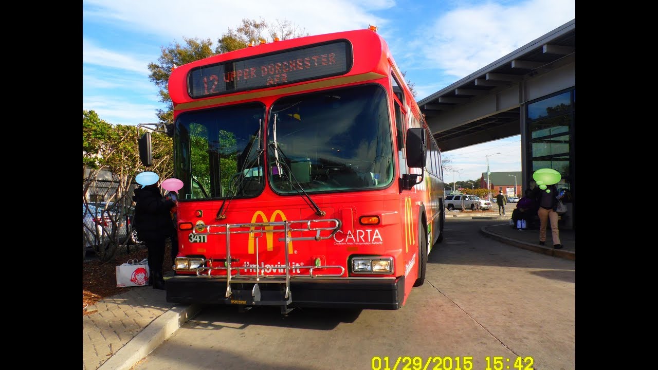 CARTA (Charleston, SC): 1996 New Flyer D35HF (Diesel) #3411