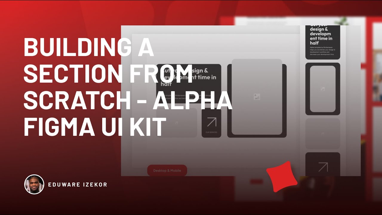 Building a section from scratch - Alpha Figma UI Kit