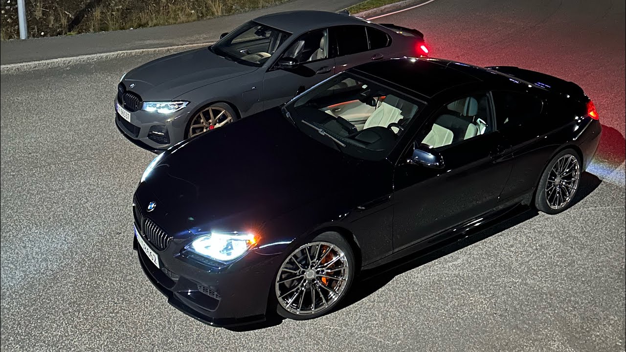 BMW 650i N63TU Exhaust sound, down shifts and pops.