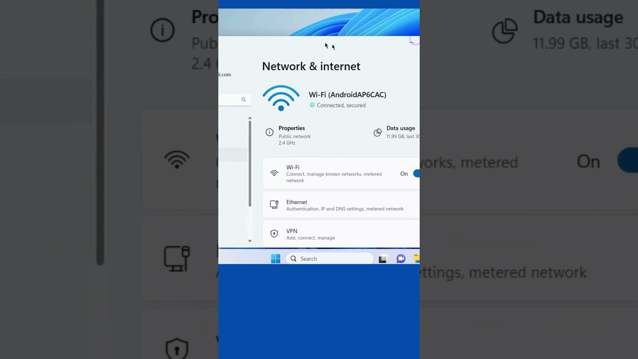Enable or Disable Metered Connection Windows 11 / 10