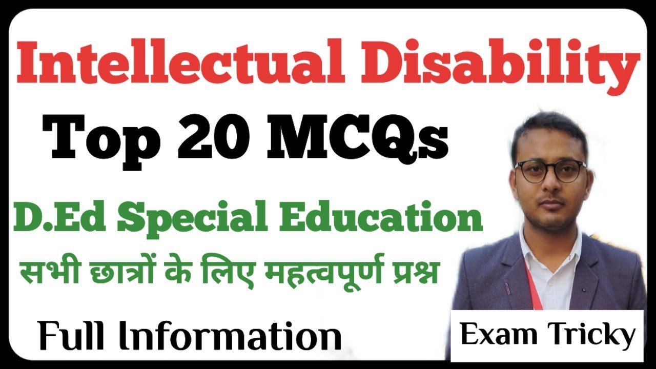 Intellectual Disability | Top 20 mcqs | Special Education important questions