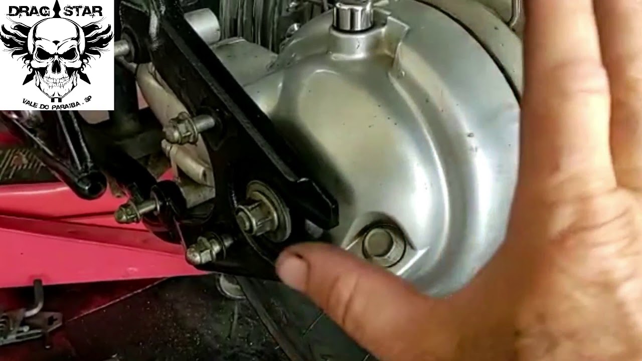 DRAG STAR XVS 650 COLOCANDO A RODA TRASEIRA