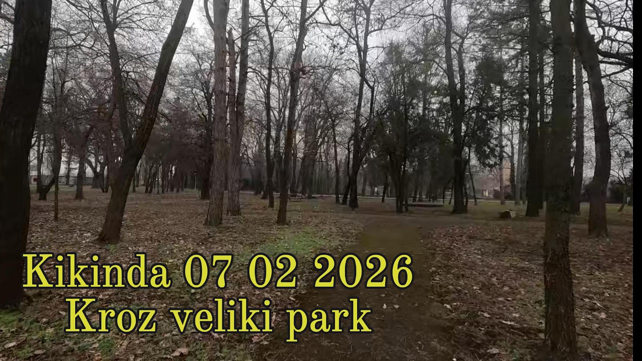 Kikinda kroz veliki park 07 02 2024