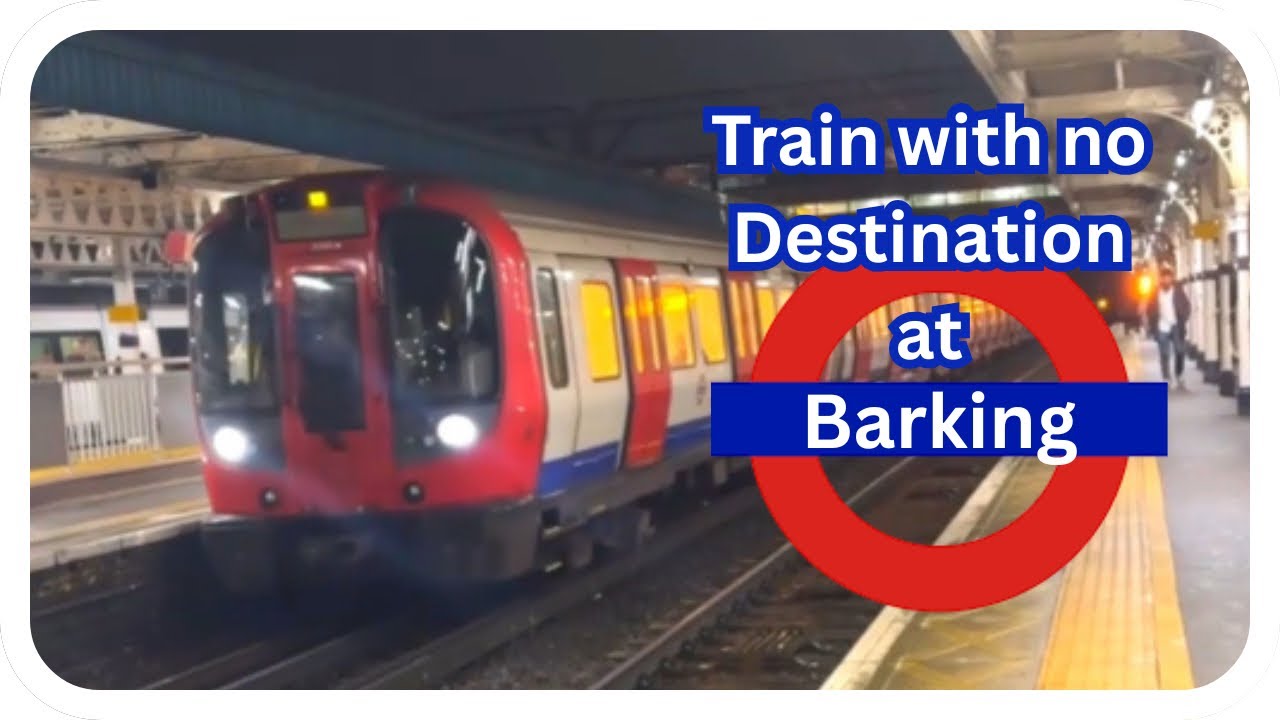 London Underground train with no destination