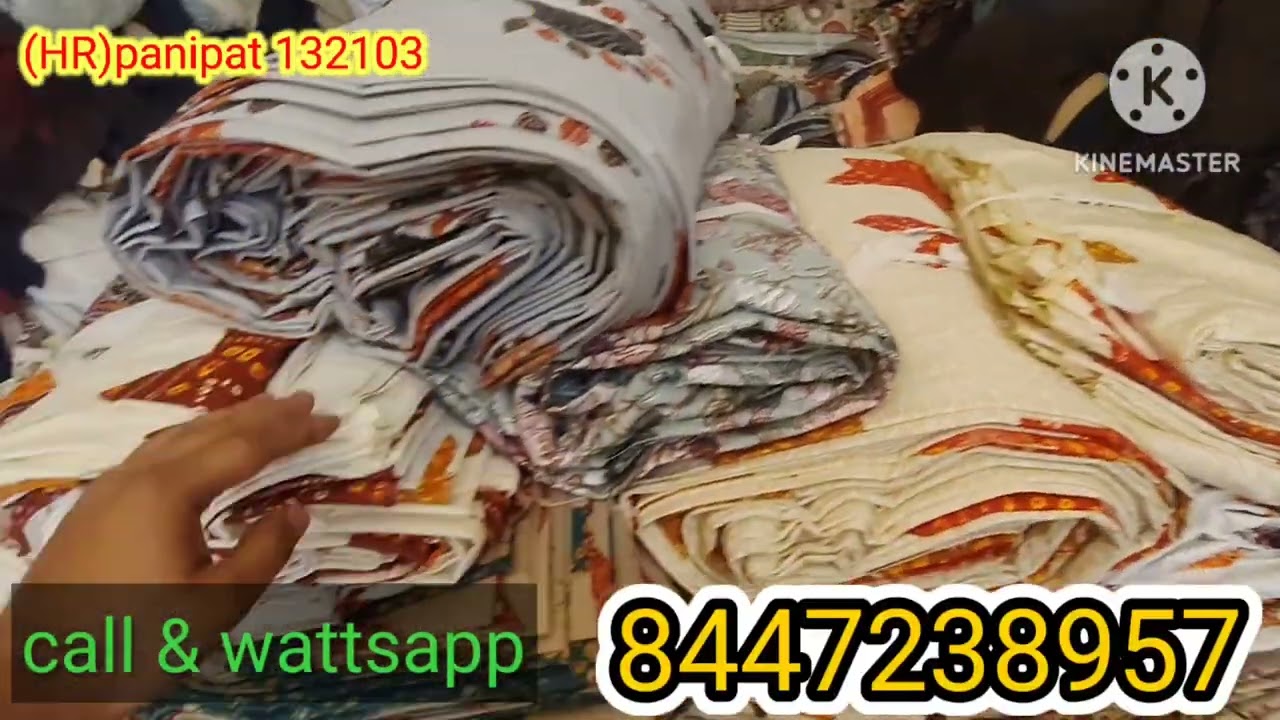 Export quality cotton bedsheet//cotton bedsheet//तोल कि बेडशीट//8447238957//panipat