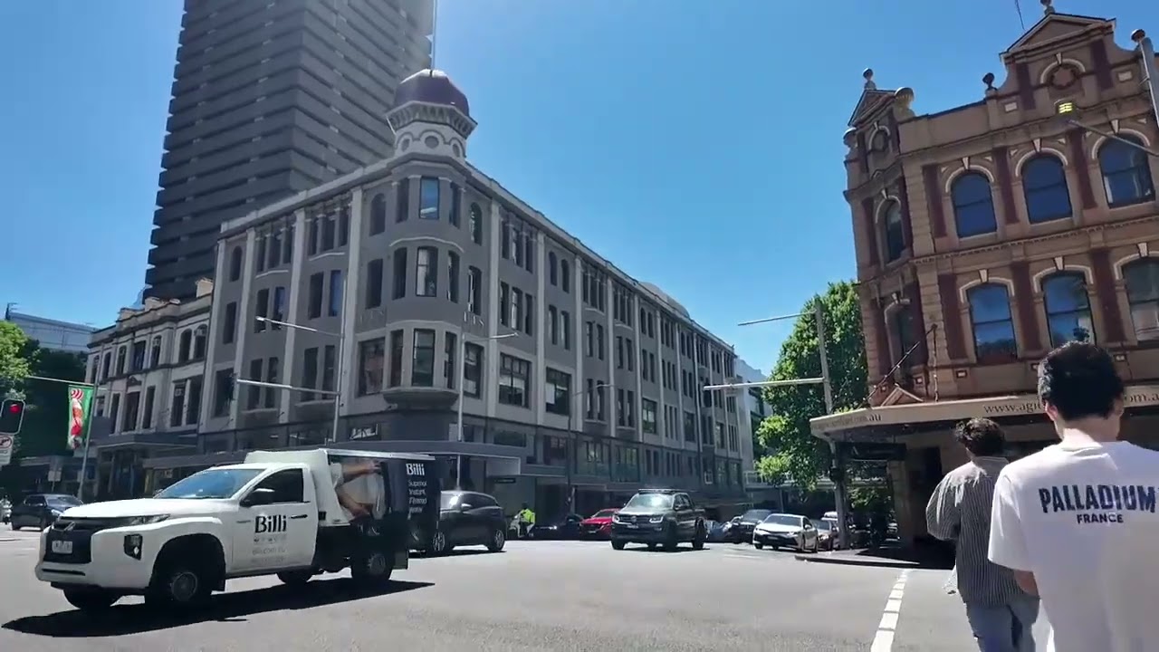 Sydney walk: Central to Glebe ASMR city sounds, sunshine, Christmas tree at Foley Park 2025