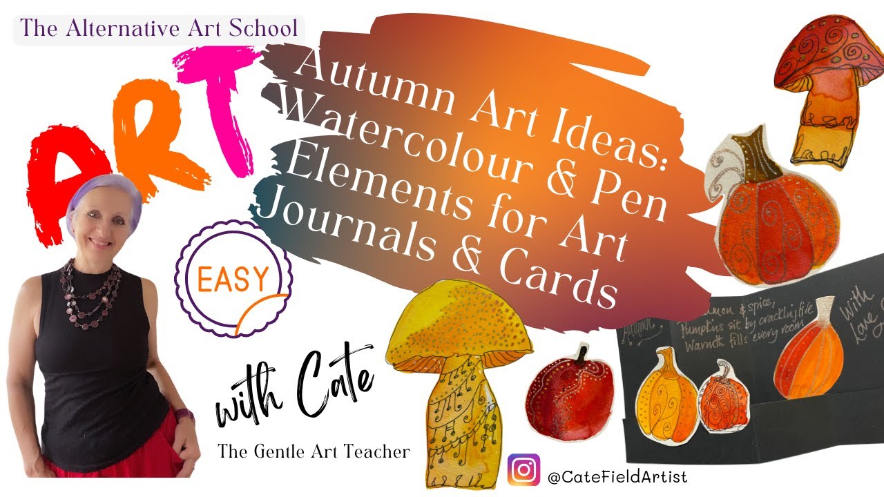Create STUNNING Autumn Art in Minutes with Watercolour and Pen