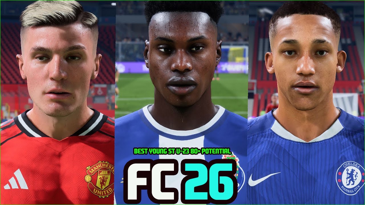 FC 26 | BEST YOUNG STRIKERS (ST) U-23 80+ POTENTIAL WITH REAL FACES