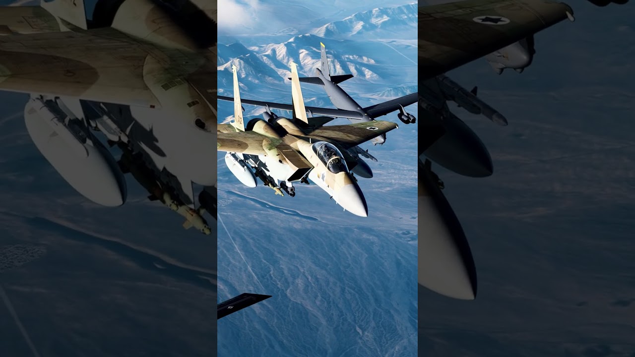 Strike Package: Israeli F-15s Fly with a B-2 Spirit and B-52s - Somewhere Over the Middle East #usa