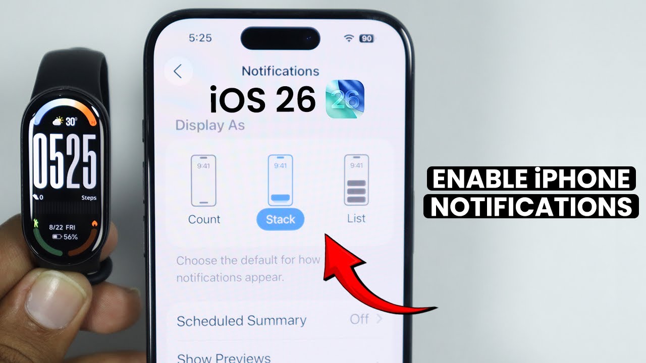How to Enable iPhone Notification in Xiaomi Smart Band 10