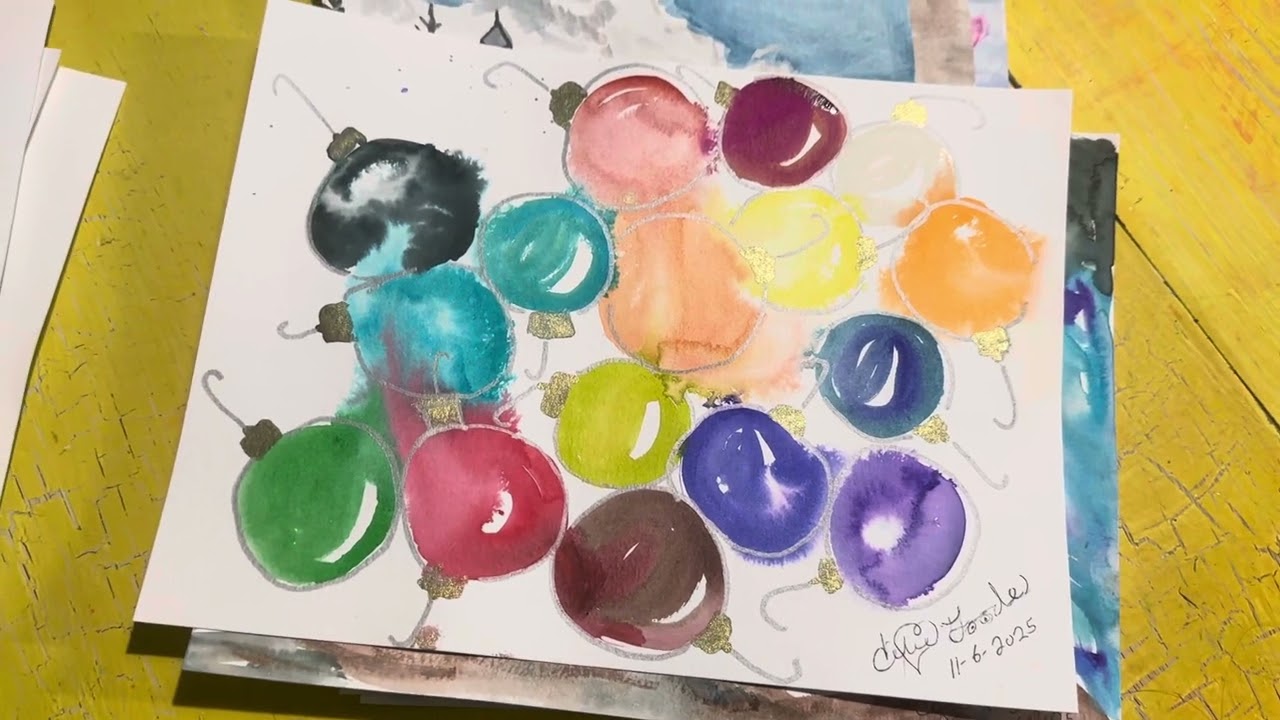 33rd video 2025 watercolor a day