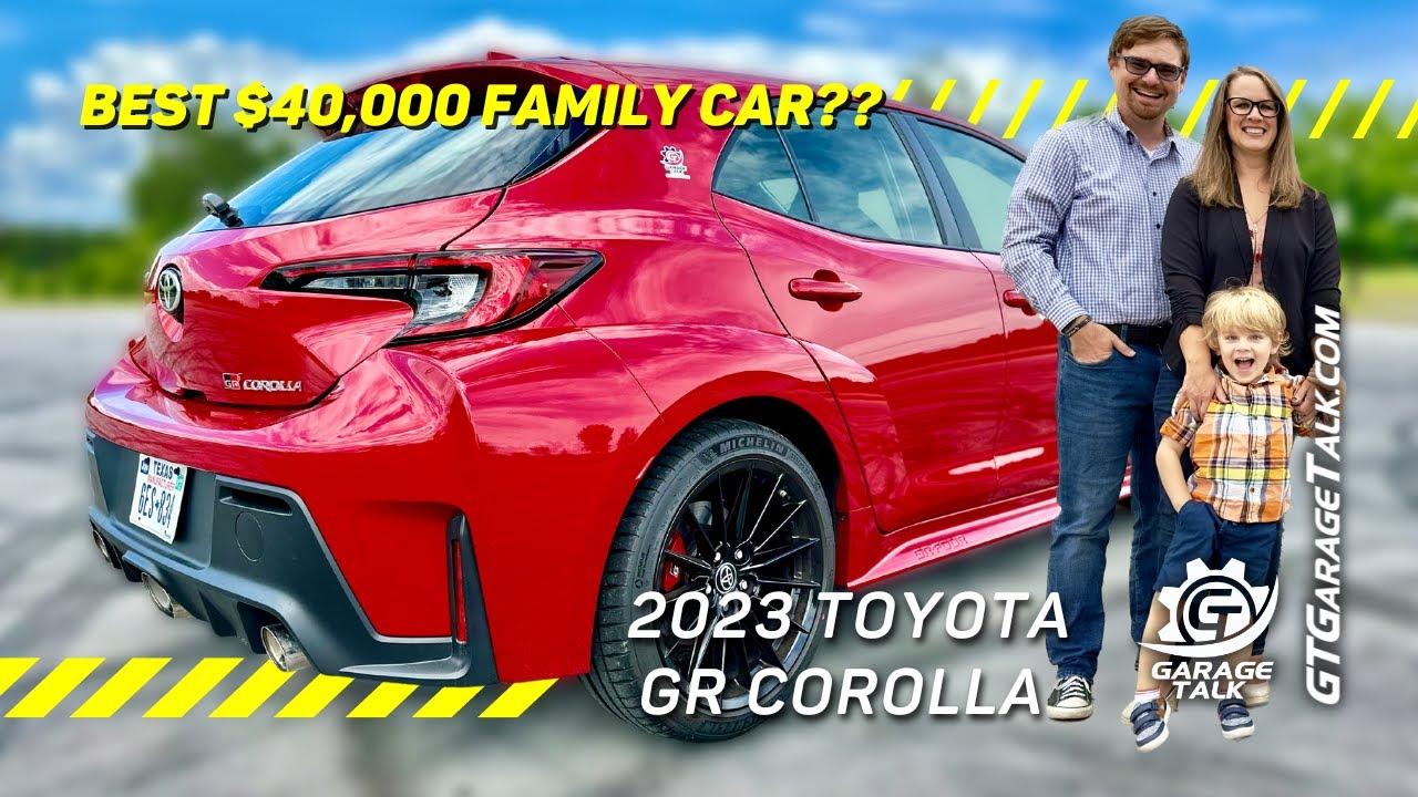 Обзор Toyota GR Corolla Family 2023 года с установкой детского кресла