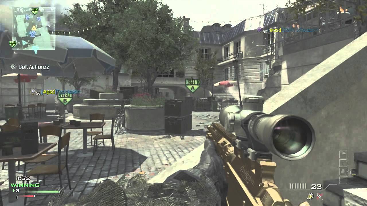 MW3 SEARCH AND DESTROY SNIPING GAMEPLAY/CLUTCH