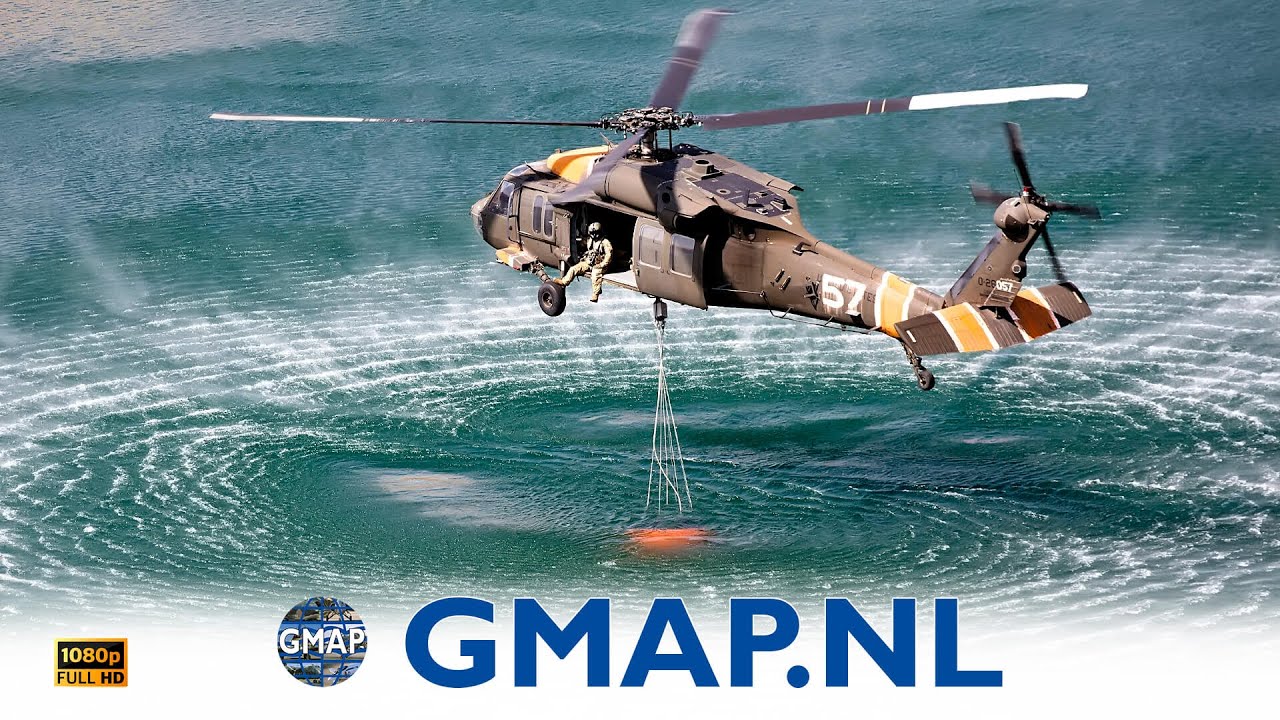 US ARMY ANG UH-60 Blackhawk fire fighting